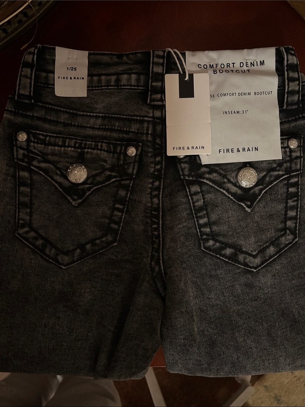 Comfort Denim Bootcut Jeans - Black Wash